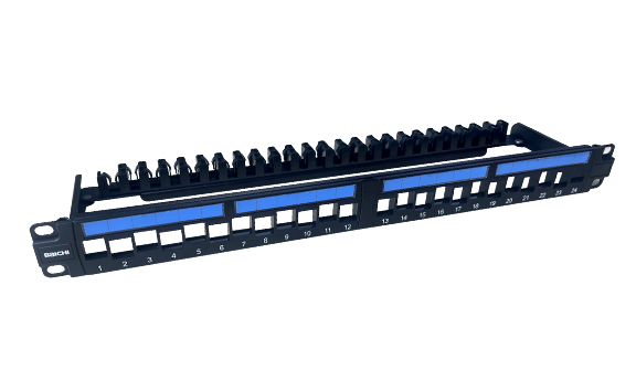 1U 24口 非屏蔽(UTP)空口网络配线架